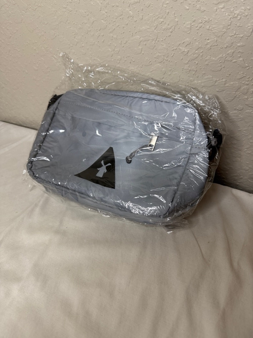 Brand new Dutch bros Gray/reflective Crossbody Sling Bag